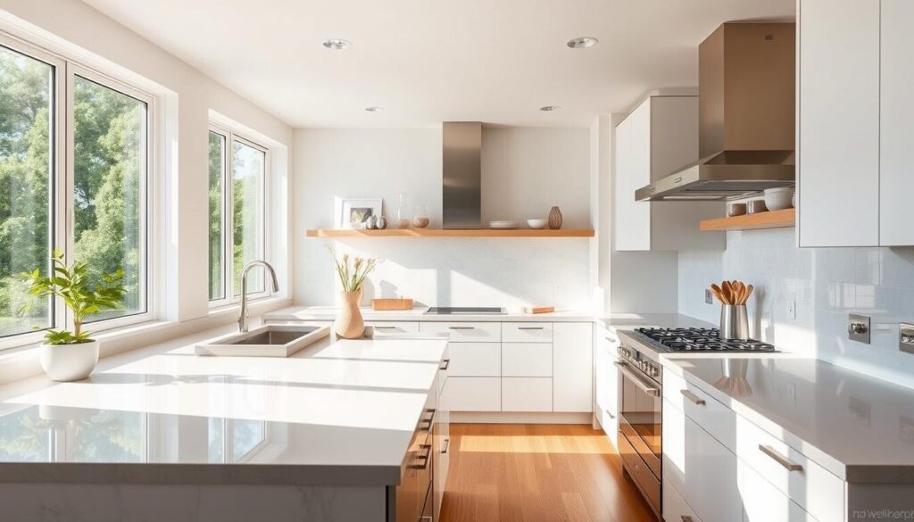 kitchen natural light and ergonomics