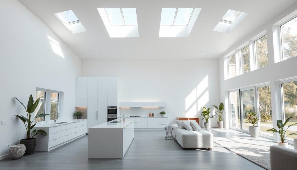 maximizing natural light in open floor plan